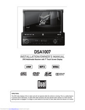 Dual DSA1007 Installation & Owner's Manual