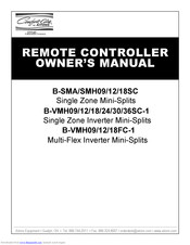 COMFORT-AIRE B-SMA18SC Owner's Manual