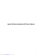 Apollo HD Series User Manual