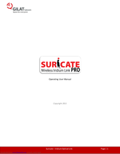 Gilat Satcom Suricate Pro Operating User Manual