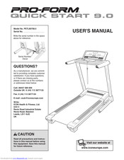 Pro-Form Quick Start 9.0 User Manual