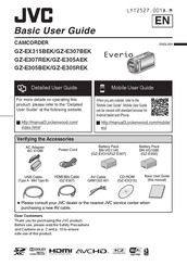 JVC Everio GZ-E305AEK Basic User's Manual