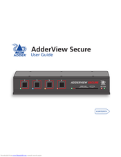Adder ADDERView Secure User Manual