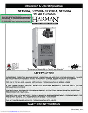 Harman SF2600A Installation & Operating Manual