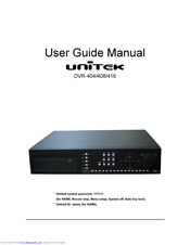 Unitek DVR-416 User Manual