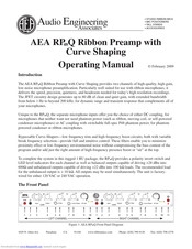 Audio Engineering Associates RP48Q Operating Manual