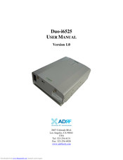 ADRF Duo-i6525 User Manual
