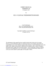 Lucid Technologies CK3-1 User Manual