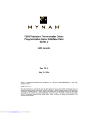 Mynah F250 User Manual