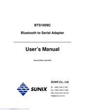 Sunix BTS1009C User Manual