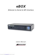 JLCooper Electronics eBOX User Manual