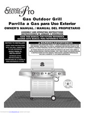 Grand Gourmet Pro Gas Outdoor Grill Owner's Manual