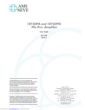 AMS 1073DPA User Manual