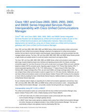 Cisco 3900W Datasheet