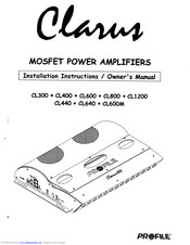 Clarus Clarus CL400 Installation Instructions & Owner's Manual