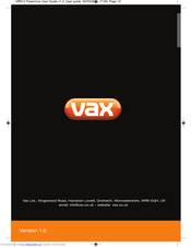 Vax VRS12 Powermax User Manual
