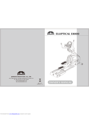 JOHNSON HEALTH TECH. E8000 Owner's Manual