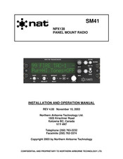 Northern Airborne Technology NPX138 Installation And Operation Manual