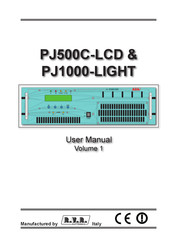 R.V.R. Electronica PJ1000-LIGHT User Manual