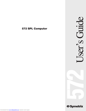 Symetrix 572 SPL User Manual