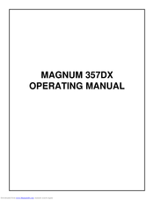 Magnum 357DX Operating Manual