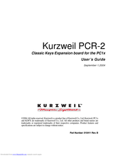Kurzweil PCR-2 Classic Keys User Manual