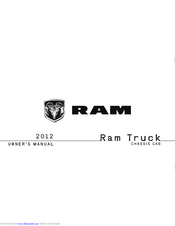 RAM 2012 Truck Chassis cab Owner's Manual