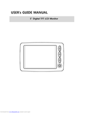 Sonar Safety Systems Digital TFT LCD Monitor User Manual