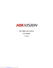 HIKVISION Day/ Night Color Camera User Manual
