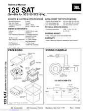 JBL 125 SAT Technical Manual