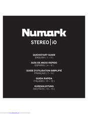 Numark STEREO iO Quick Start Manual