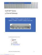 Discovery Telecom VoIP2 All Series User Manual