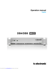 TC Electronic DB8 MKII Operation Manual