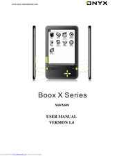Onyx International Boox X60S User Manual
