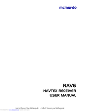 mcmurdo NAV6Aplus User Manual