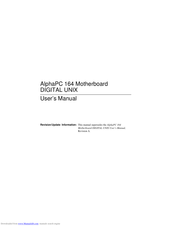 DEC AlphaPC 164 User Manual