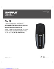 Shure SM27 User Manual