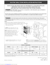 Electrolux E30EW7CESS3 Installation Instructions Manual