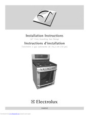 Electrolux CEI30GF5GSD Installation Instructions Manual