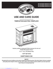 HAMPTON BAY Templeton Electric Fireplace Use And Care Manual