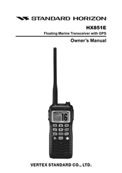 Standard Horizon HX851E Owner's Manual