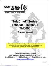 Control Chief TeleChief TM2000 Owner's Manual
