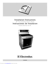 Electrolux EW30EF65GSC Installation Instructions Manual