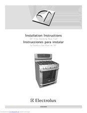 Electrolux EW30DF65GSJ Installation Instructions Manual