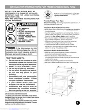 Electrolux EW3LDF65GWA Installation Instructions Manual