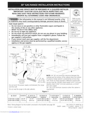 Electrolux E30GF74HPS1 Installation Instructions Manual