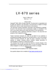 Commell LV670 Series User Manual
