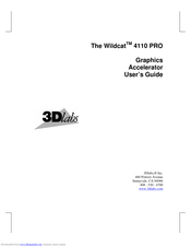 3Dlabs The Wildcat 4110 PRO User Manual