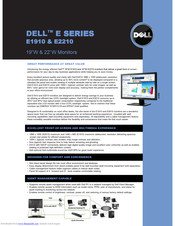 Dell E2210 Specifications
