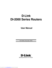 D-Link DI-2000 Series User Manual